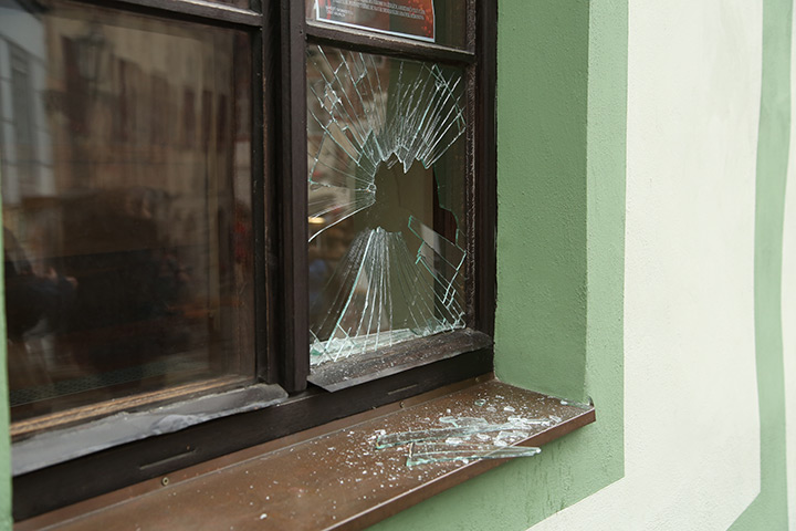 A2B Glass are able to board up broken windows while they are being repaired in West Horsham.